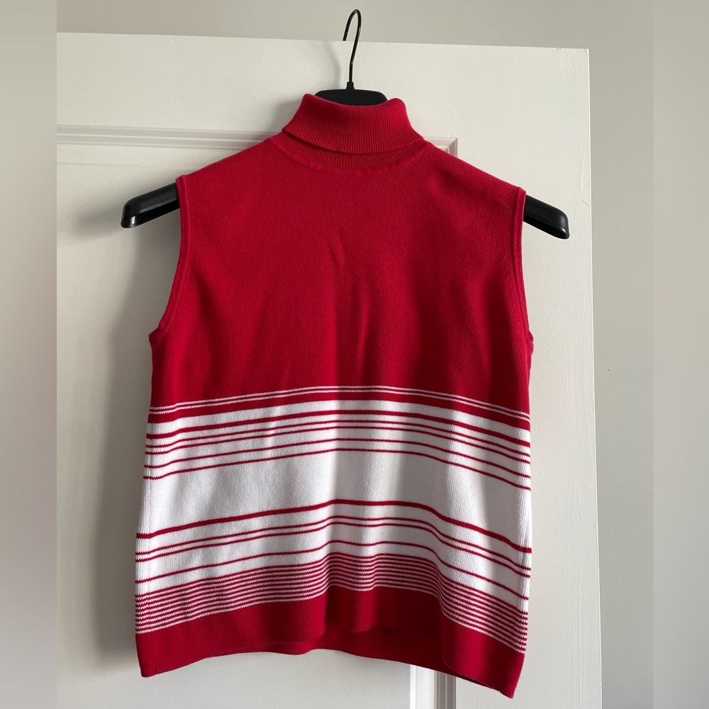 Vintage Designers Originals sleeveless turtleneck top — size small petite